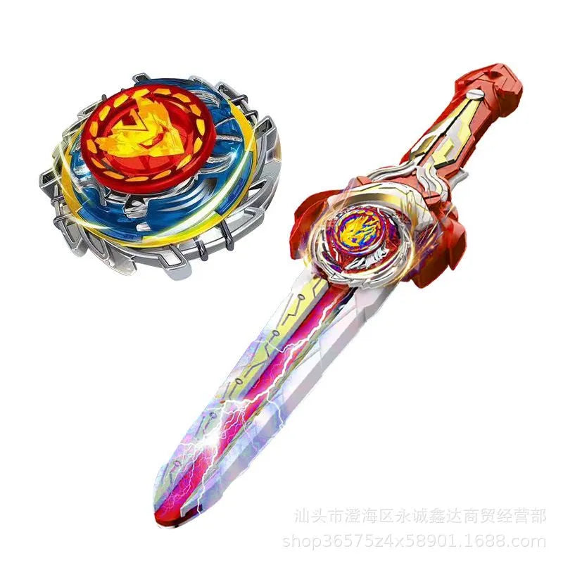 Запускающий меч БИБЛЭЙД Sword Top с двумя волчками и ареной.