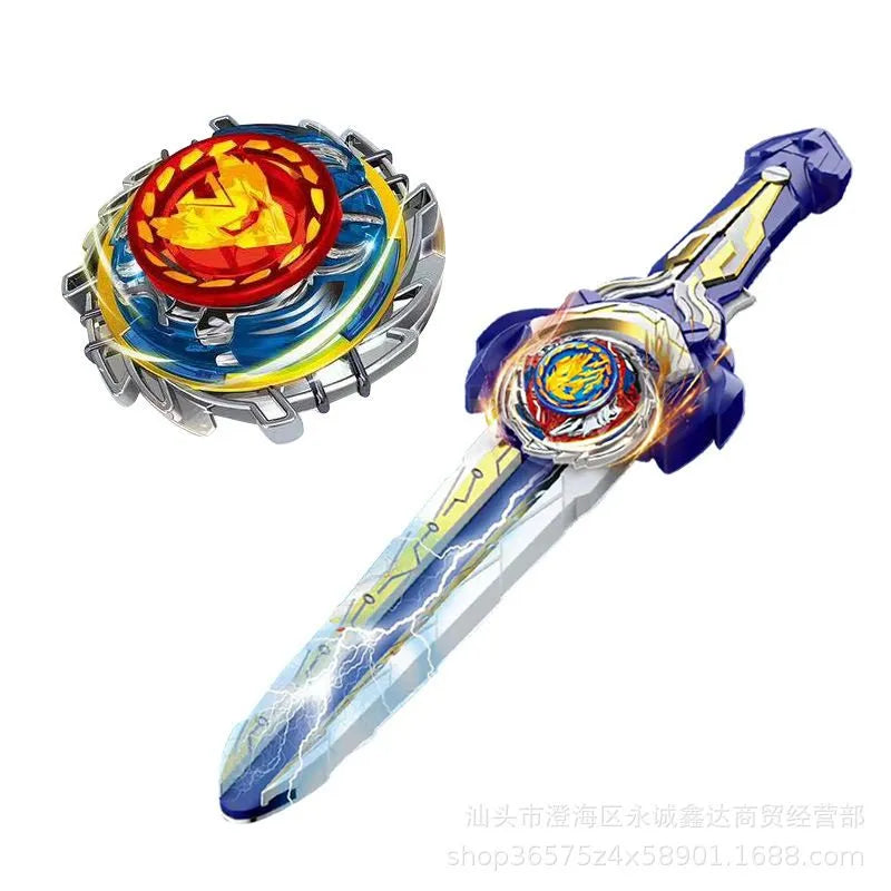 Запускающий меч БИБЛЭЙД Sword Top с двумя волчками и ареной.